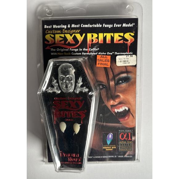 Vintage Dracula House Custom Designer Sexy Bites Size Petite Thermoplastic New - Picture 1 of 4